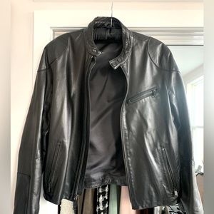 Slim fit RL leather Racer/Moto jacket